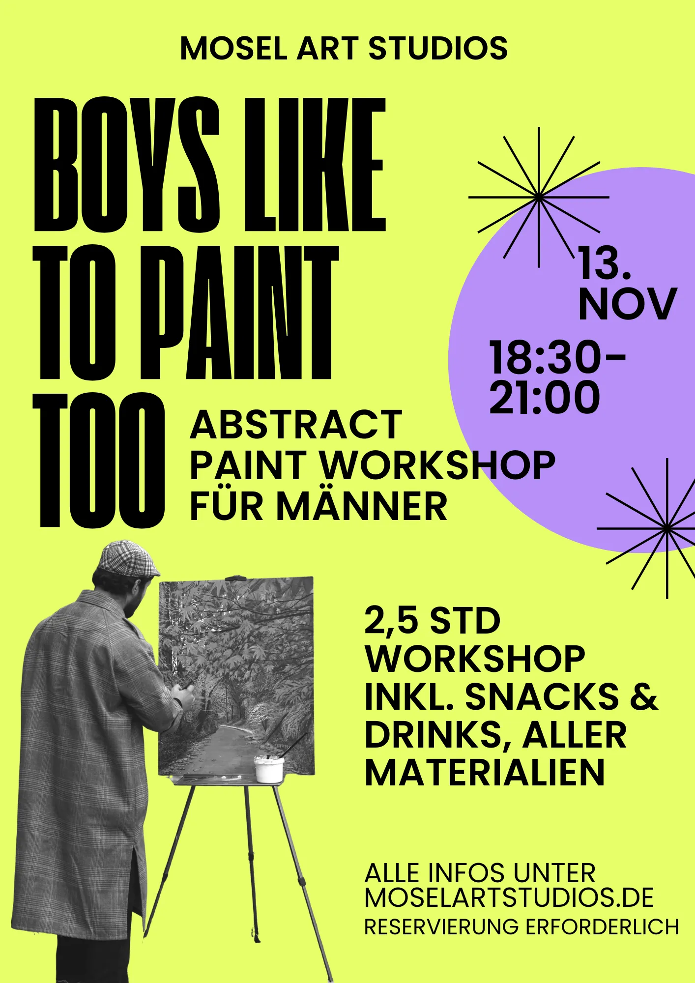 Boys like to paint too